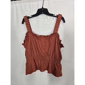 Women's Rust Sleeveless Top